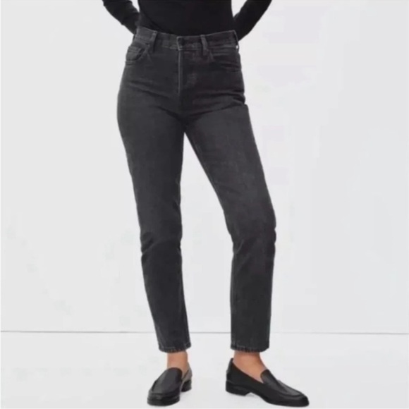 Everlane Mid Rise Ankle Black Jeans - Picture 1 of 5